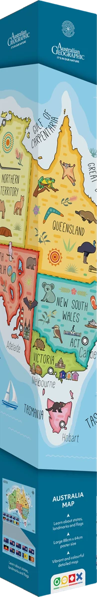 Australian Geographic Map - Australia