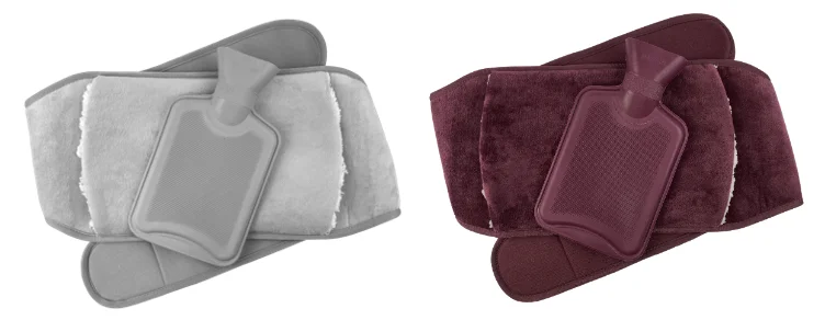 Medic's Choice Body Warmer Hot Water Bottle & Cover Set - Maroon, Charcoal