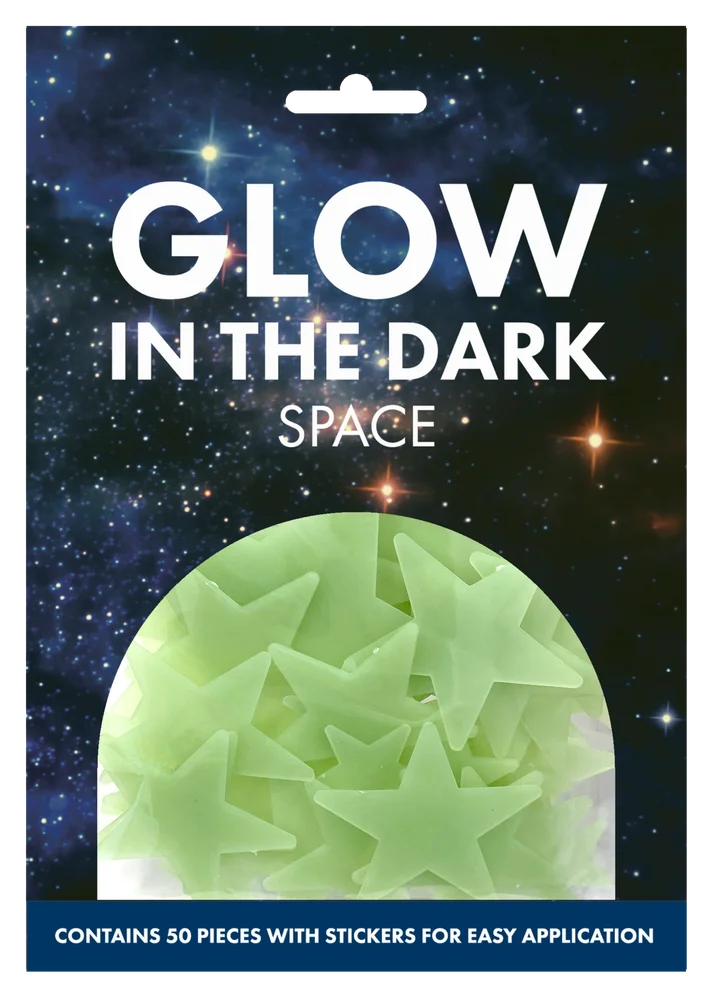 Glow in the Dark Stickers - Space (50 Pack)