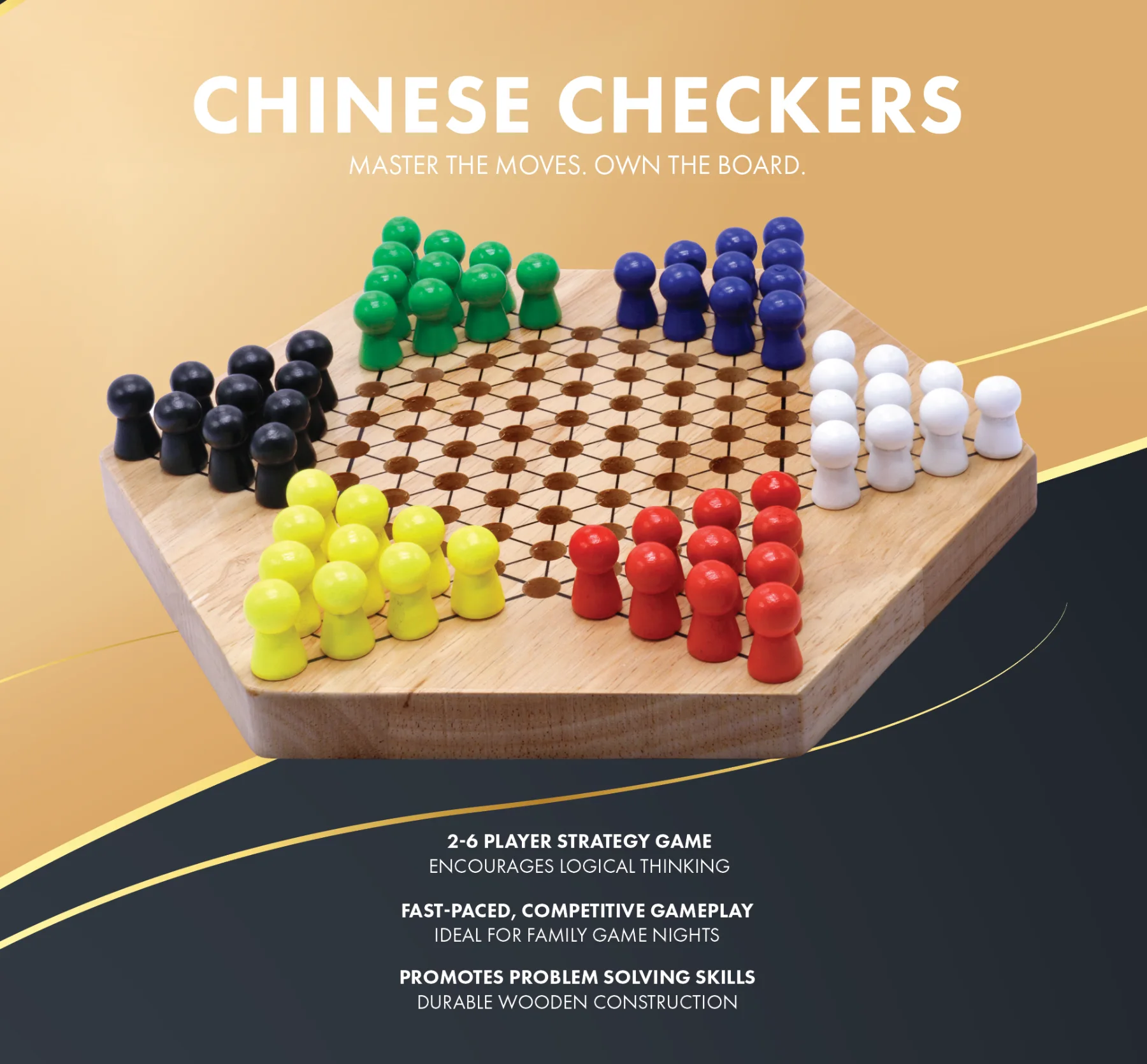 Wooden Chinese Checkers