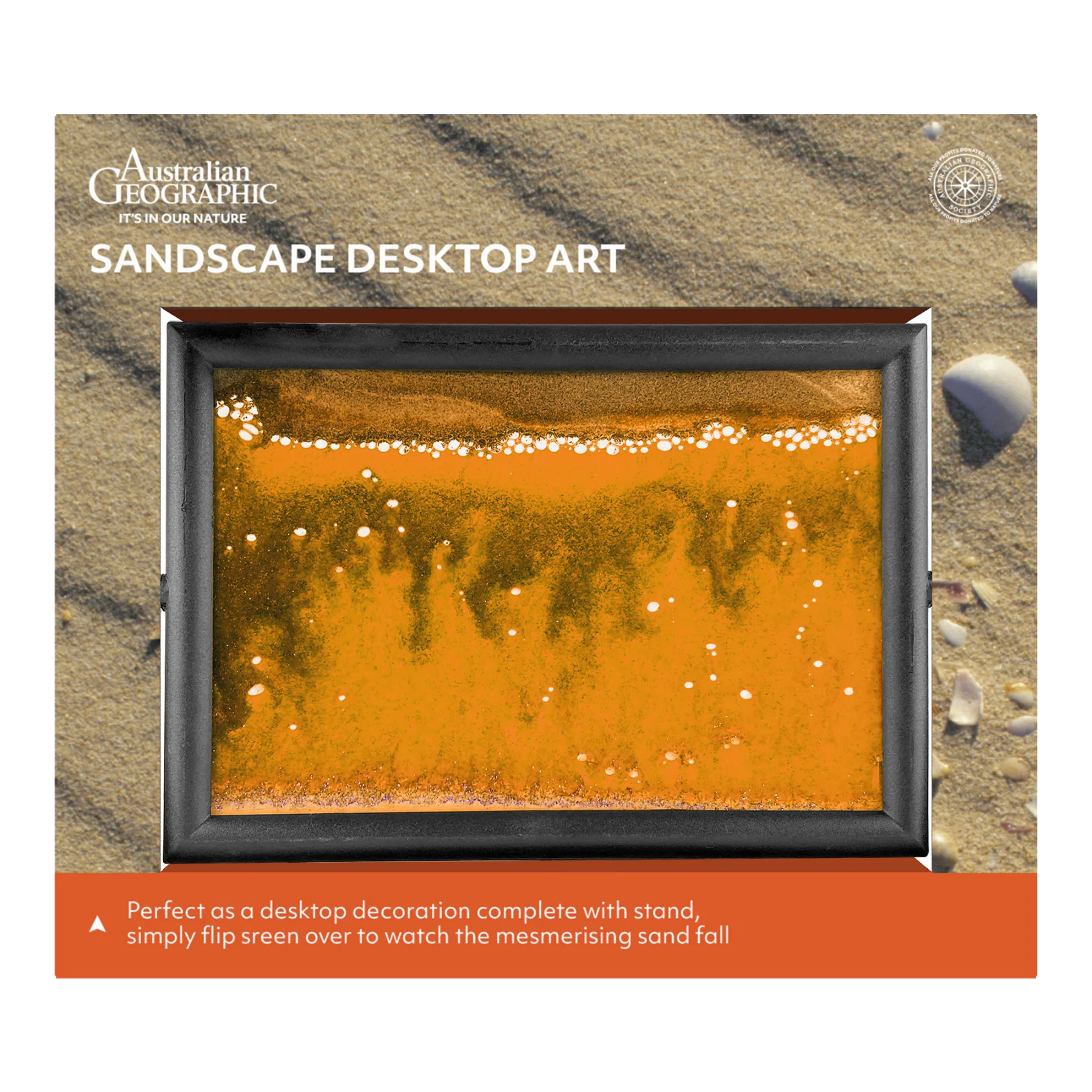 Australian Geographic Sandscape Desktop Art - Orange