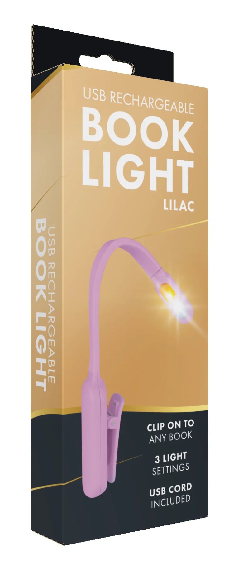 USB Rechargeable Book Light - Lilac
