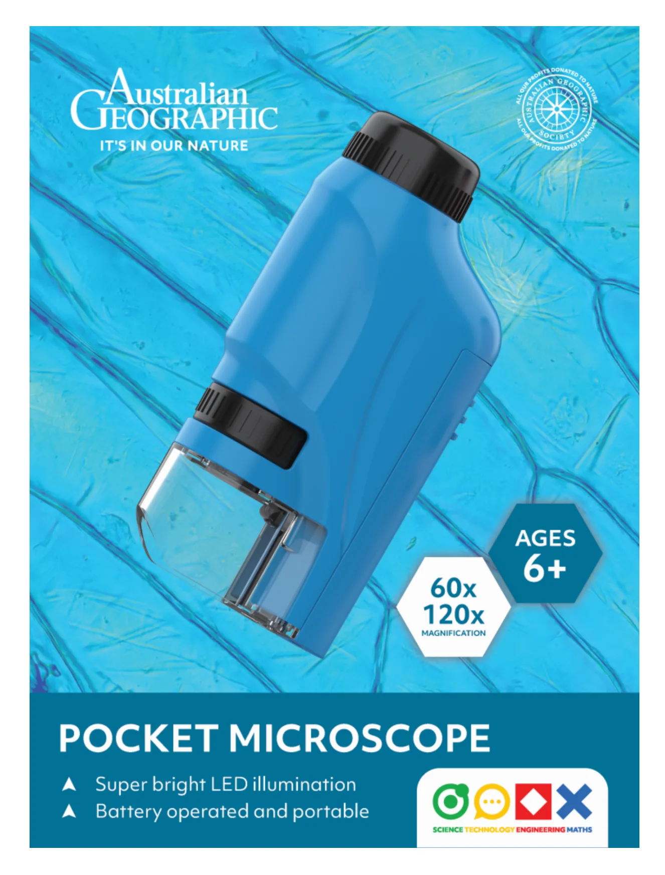 Australian Geographic STEM Pocket Microscope