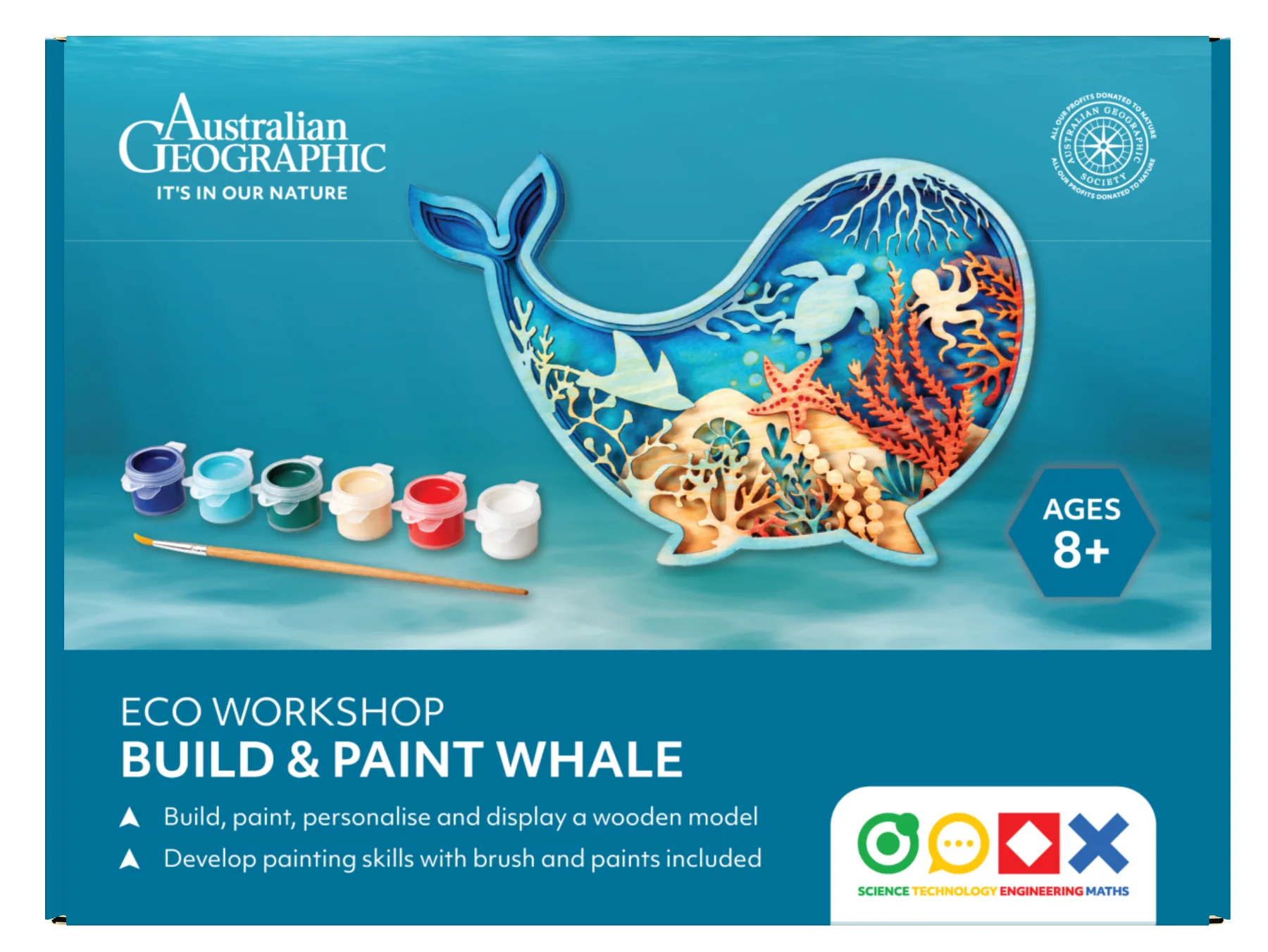 Australian Geographic STEM Eco Workshop Build & Paint - Whale