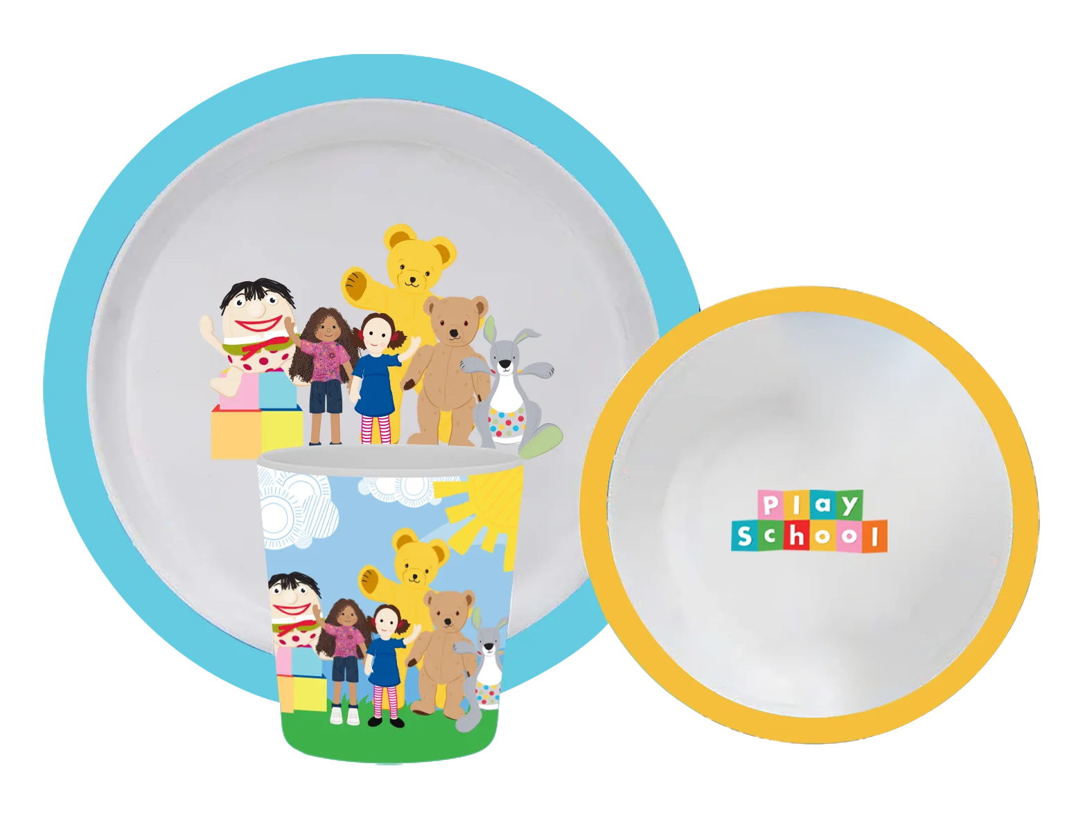 Play School Bamboo Plate Set