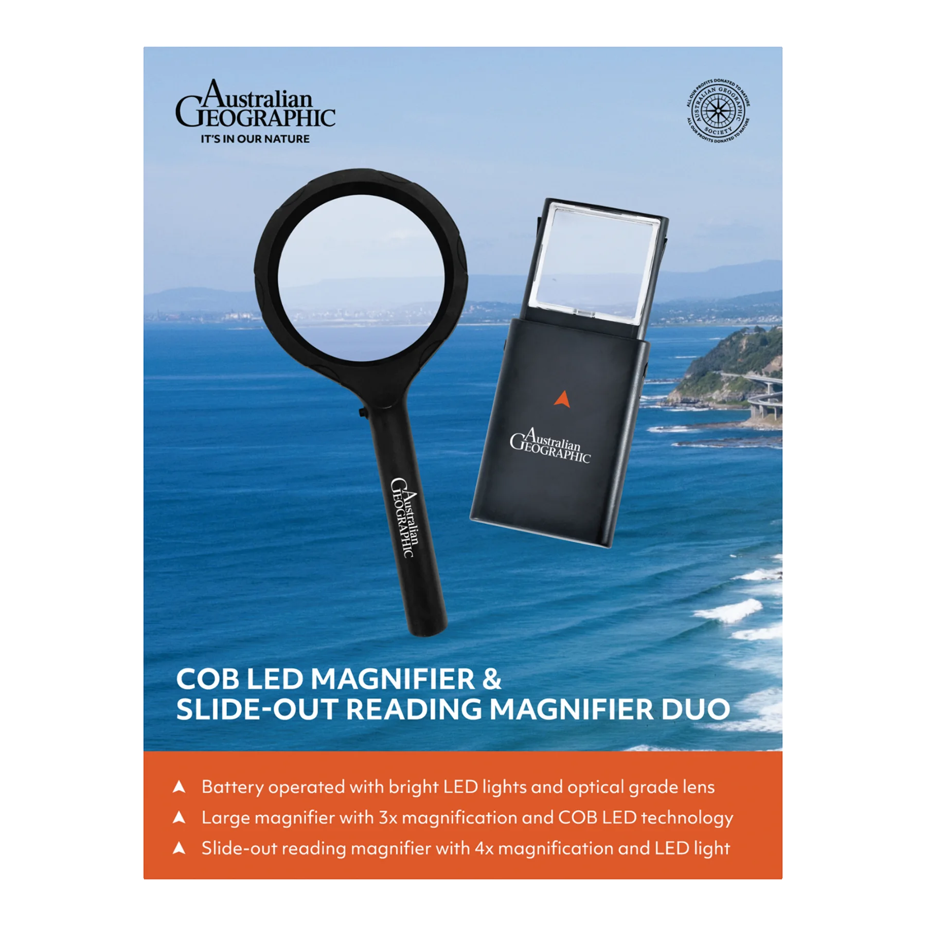 Australian Geographic LED & Mini Magnifier Duo